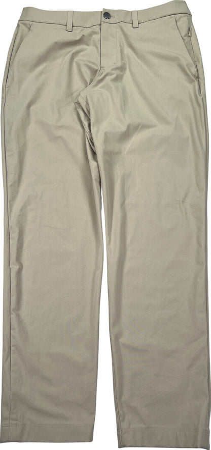 Lululemon Men’s Beige ABC Slim Fit 5-Pocket Chino Tech Pants - 32