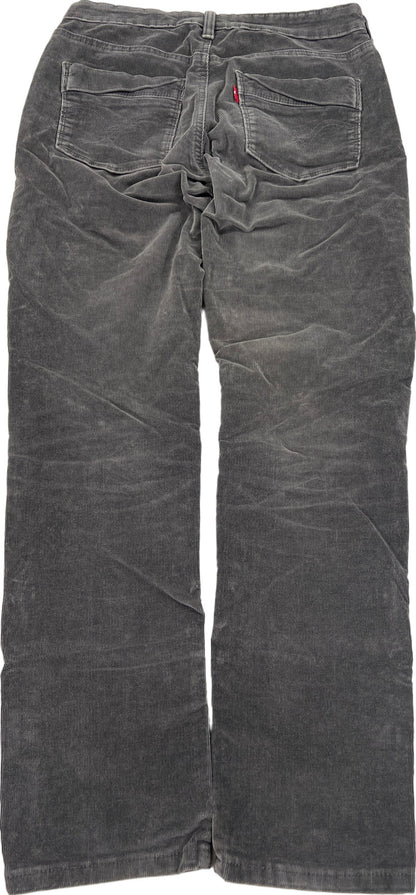 Levi’s Women’s Gray Mid Rise Corduroy Pants - 8