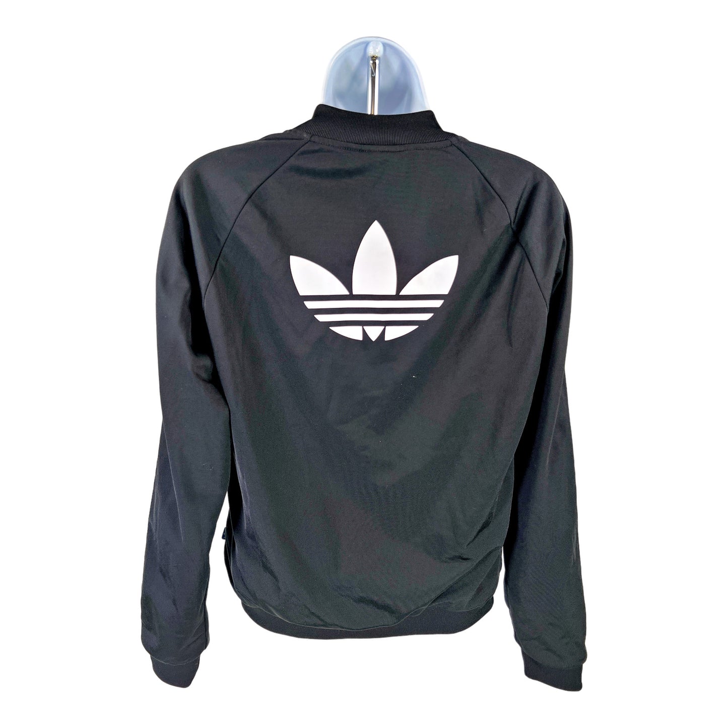 Adidas Women’s Black/White Superstar Full Zip Track Jacket - S