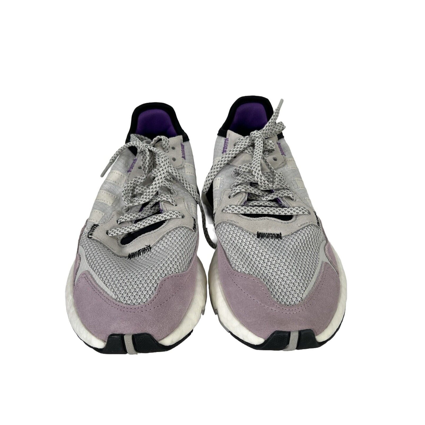 Adidas Women's Purple/Gray Nite Jogger Lace Up Athletic Shoes - 6.5