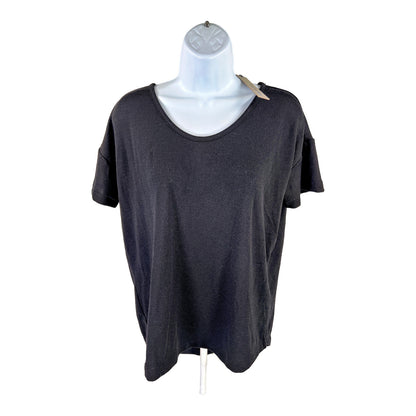 NEW Calvin Klein Women’s Black Knit Short Sleeve T-Shirt - S