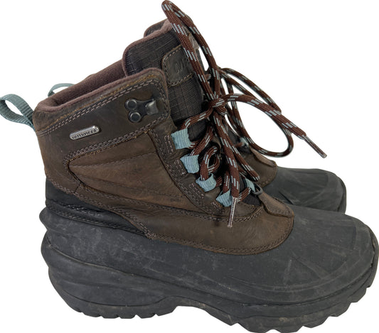 Merrell Women’s Brown/Black Suede Waterproof Insulated Duck Boots - 7.5