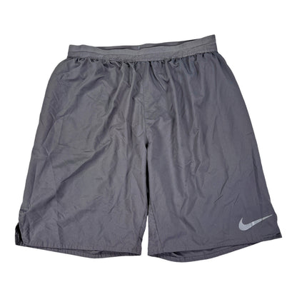 Nike Men’s Gray Brief Lined Dri-Fit Athletic Shorts 0 M