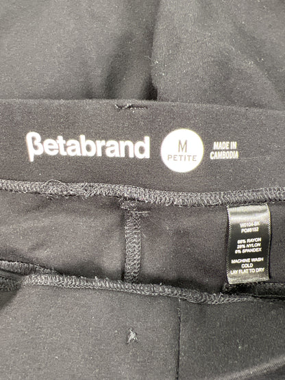 Betabrand Women’s Black Yoga Pants - M Petite