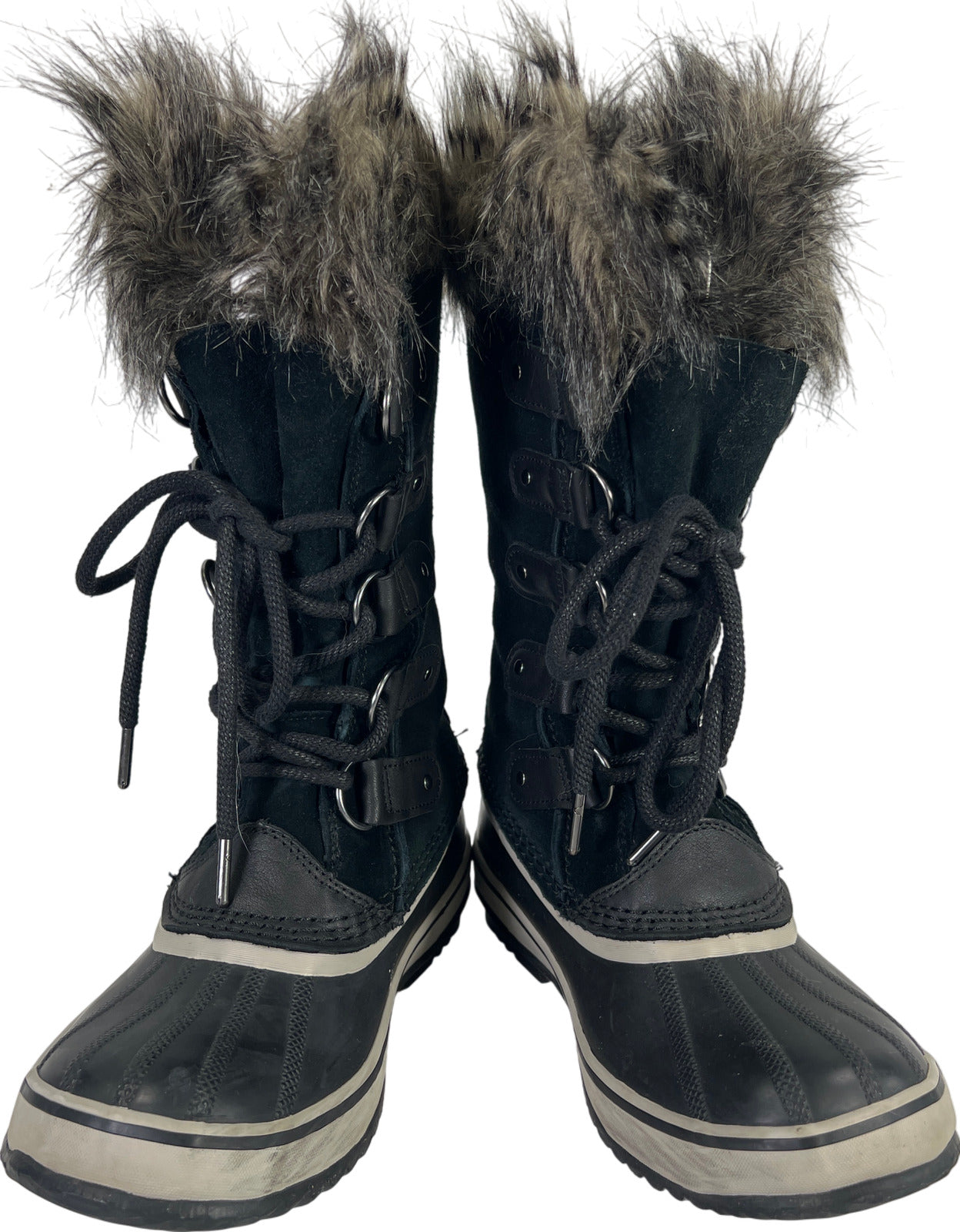 Sorel Women’s Black Quarry Suede Joan of Arctic Waterproof Winter Boots - 7