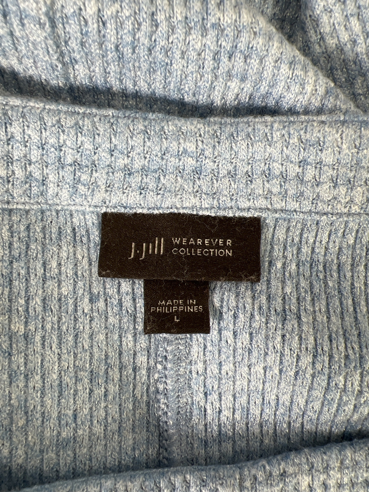 J.Jill Wearever Collection Women’s Blue 3/4 Sleeve Sweater - L