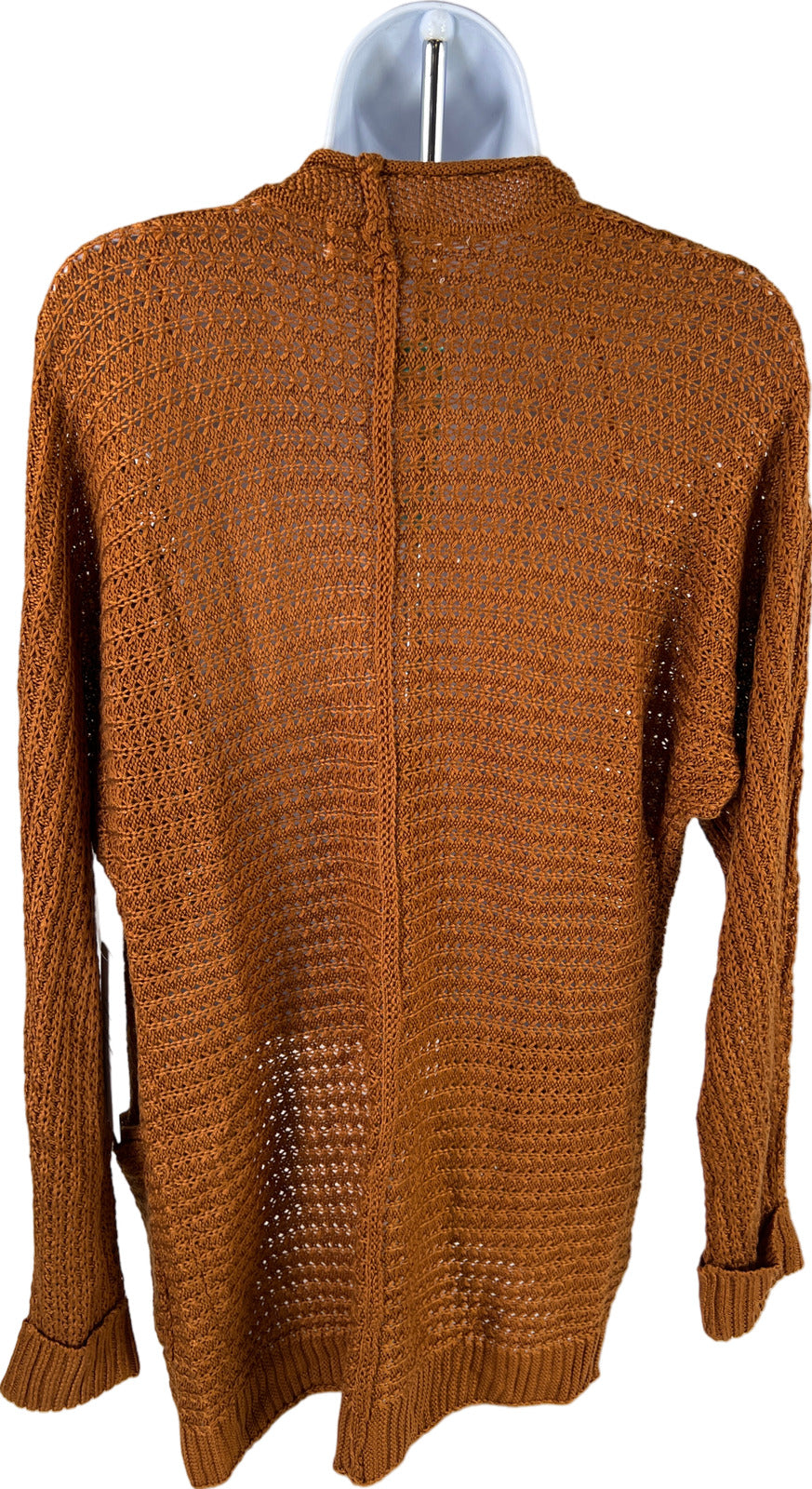 NEW Pinque Women’s Brown Open Knit Cardigan Sweater - S