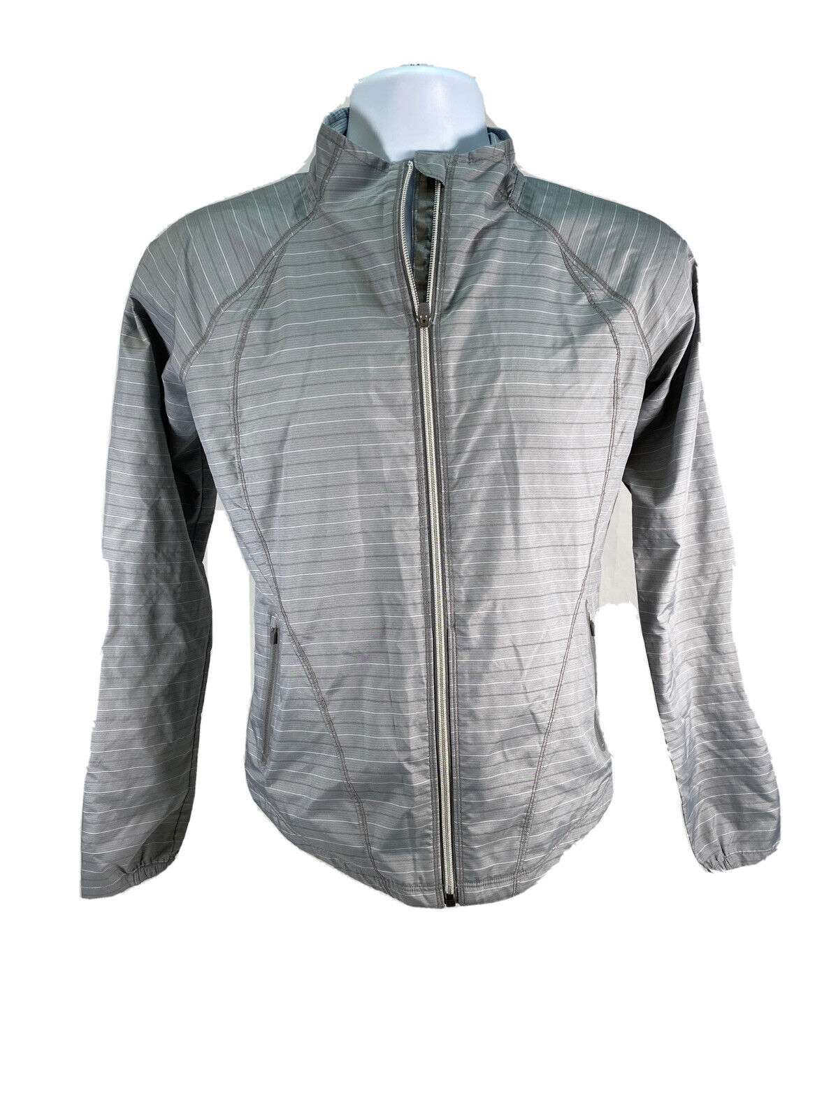 Athleta Women's Gray Full Zip Lightweight Run Jacket Sz XS