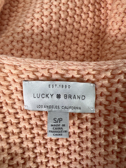 Lucky Brand Women’s Orange Medium Knit V-Neck Sweater - S