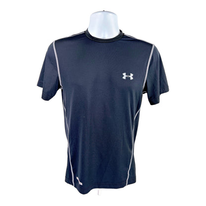 Under Armour Men’s Black Fitted HeatGear Short Sleeve Athletic Shirt - S