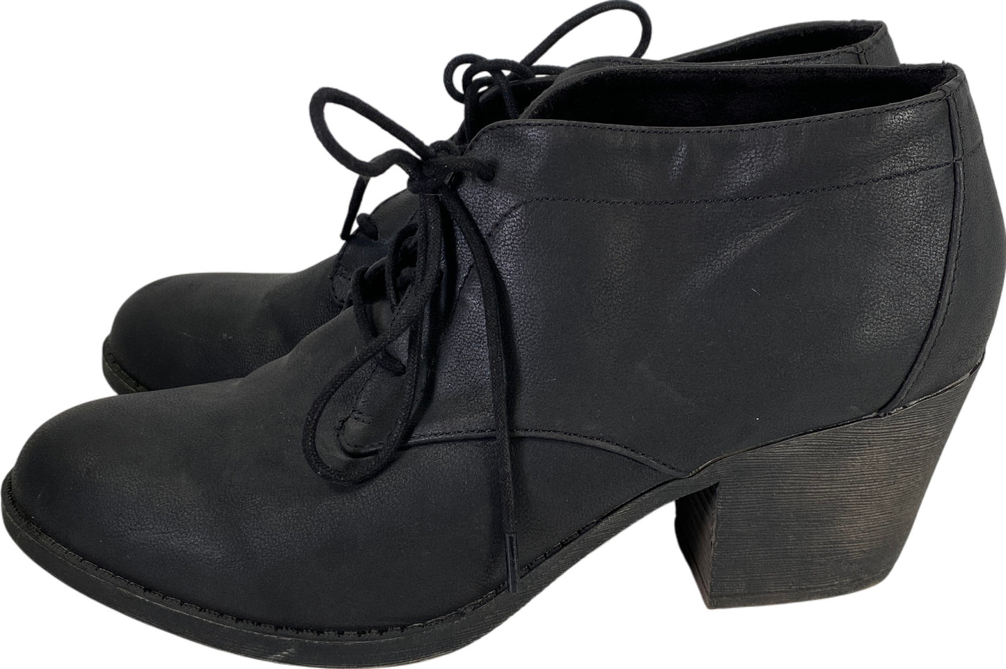 Rocket Dog Women’s Black Lace Up Heeled Ankle Booties - 10