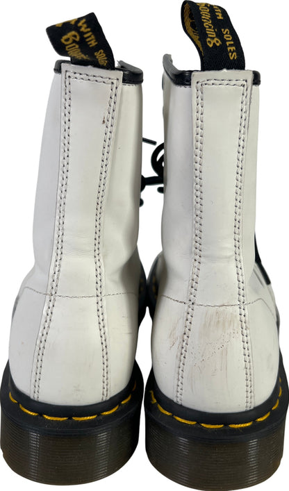 Dr. Martens Women’s White Smooth Leather 1460 Boots - 8