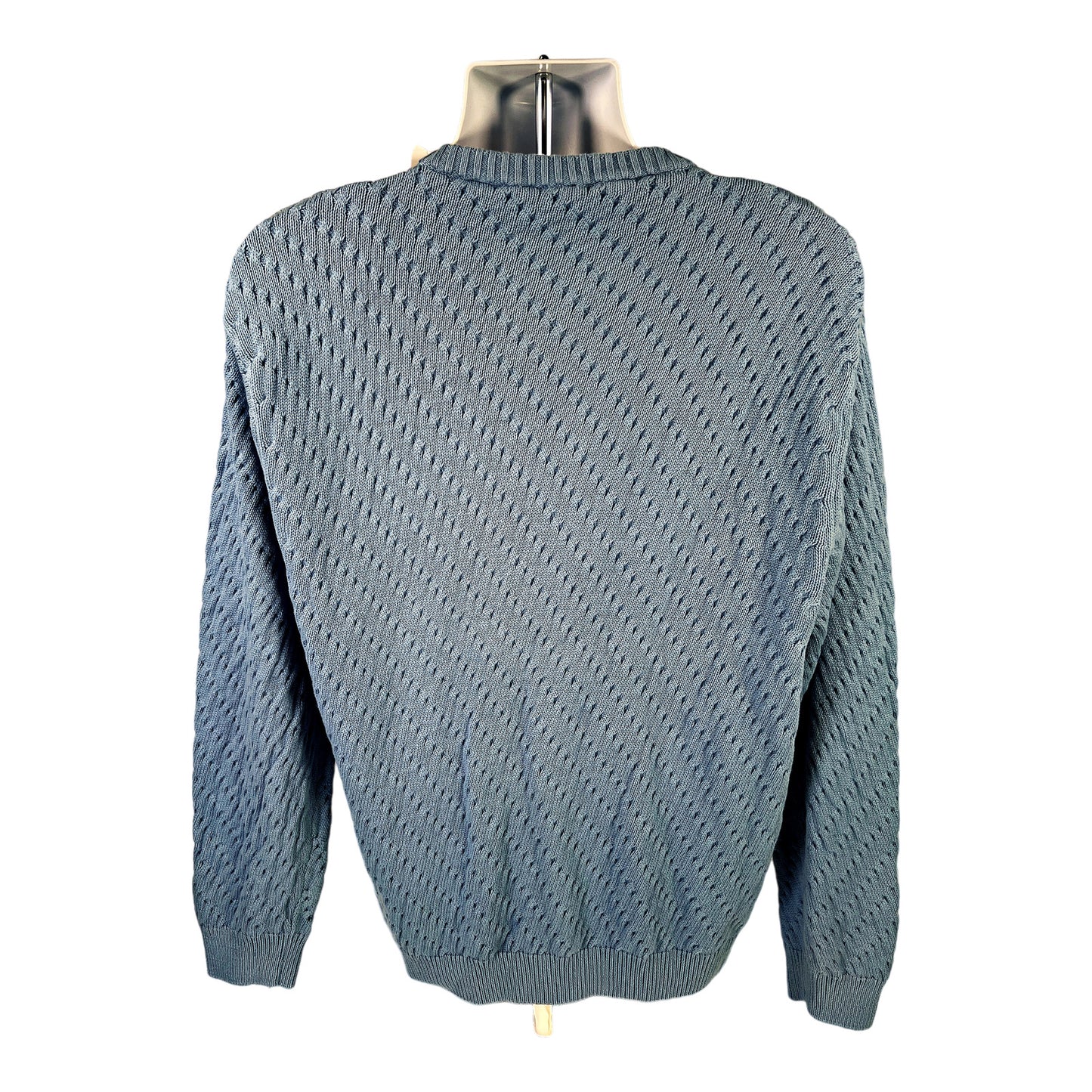 NEW Jos A Bank Men’s Blue Cotton Long Sleeve Sweater - L