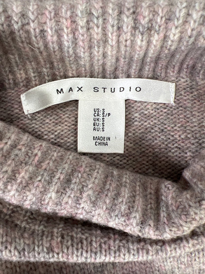 NEW Max Studio Women’s Light Purple Button Side Wool Blend Sweater - S