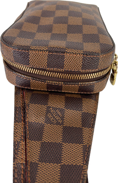 Louis Vuitton Damier Ebene Geronimos Coated Canvas Zip Close Belt Bag CA1003