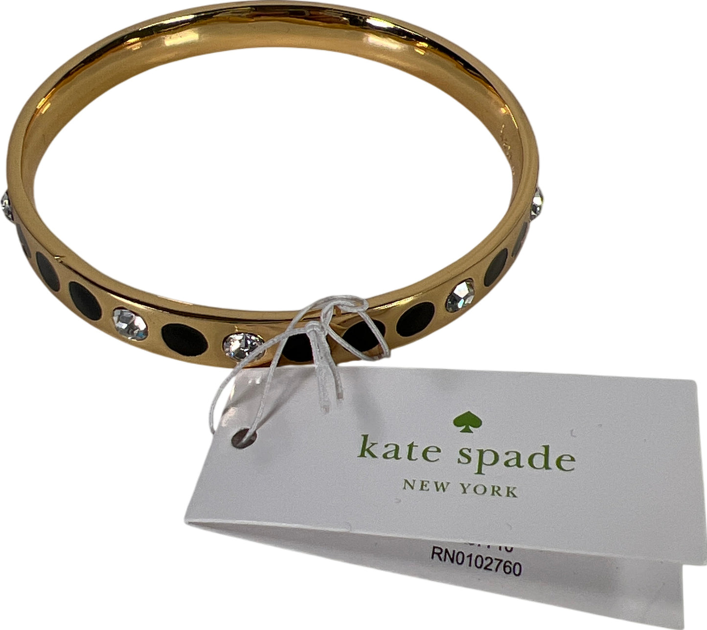 NEW Kate Spade Women’s Goldtone Spot The Spade Bangle Bracelet