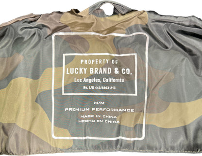 Lucky Brand Women’s Green Camouflage Premium Performance Sherpa Parka Coat - M