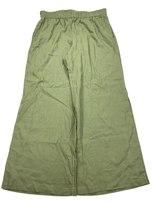NEW New York and Company Women's Green Linen Blend Pants - XL