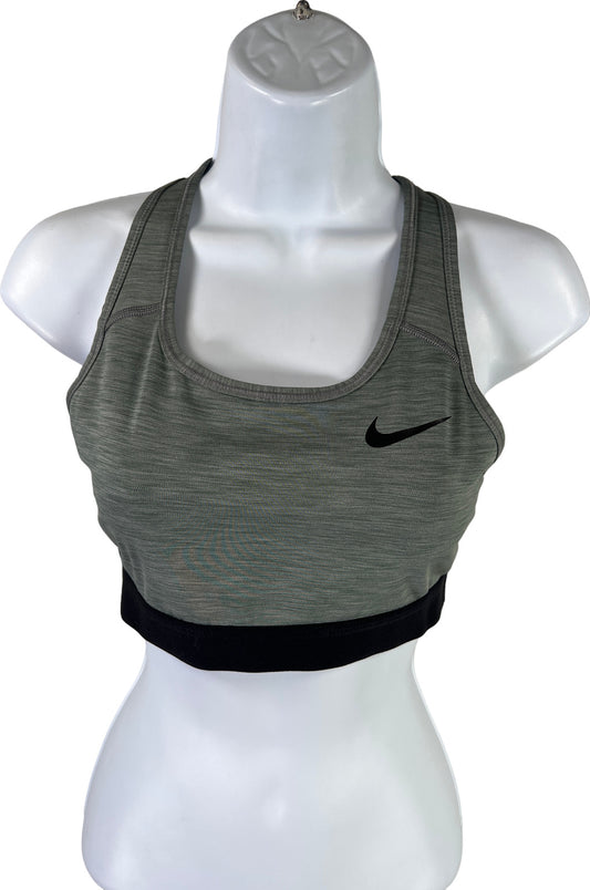 Nike Women’s Gray Dri-Fit Racerback Non-Padded Sports Bra - M