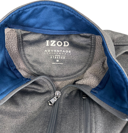 IZOD Men’s Gray Fleece Lined Full Zip Sweatshirt - M