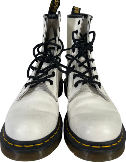 Dr. Martens Women’s White Smooth Leather 1460 Boots - 8