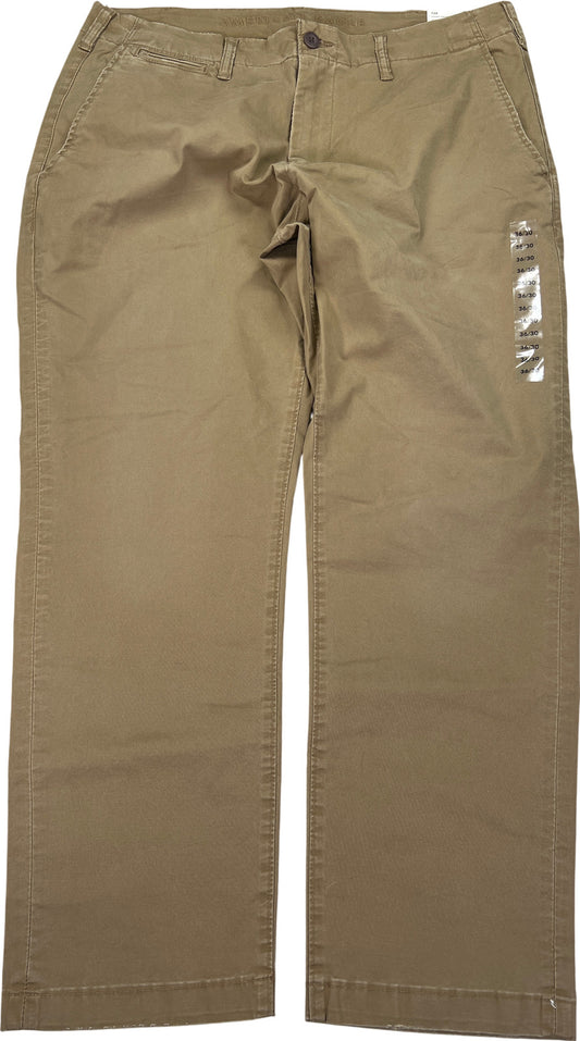 NEW American Eagle Men’s Beige Flex Lived In Khaki Pants - 36x30