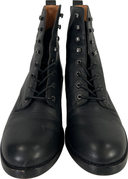 Madewell Women’s Black Leather Patti Lace Up Boots - 8