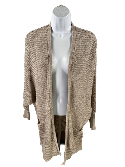 NEW American Eagle Women's Beige/Brown Open Cardigan Sweater - S