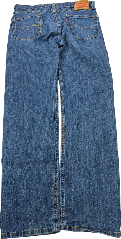 Levi’s Men’s Medium Wash 505 Regular Fit Denim Jeans - 33x32