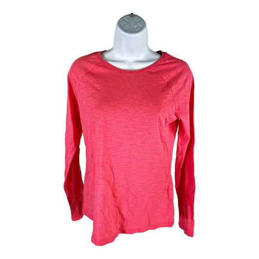 NEW Boden Women’s Pink Slub Baseball Long Sleeve T-Shirt - XS