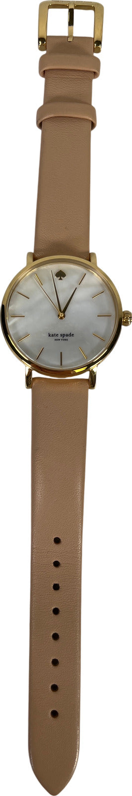 Kate Spade Women’s Pink Metro Leather Strap Water Resistant Watch