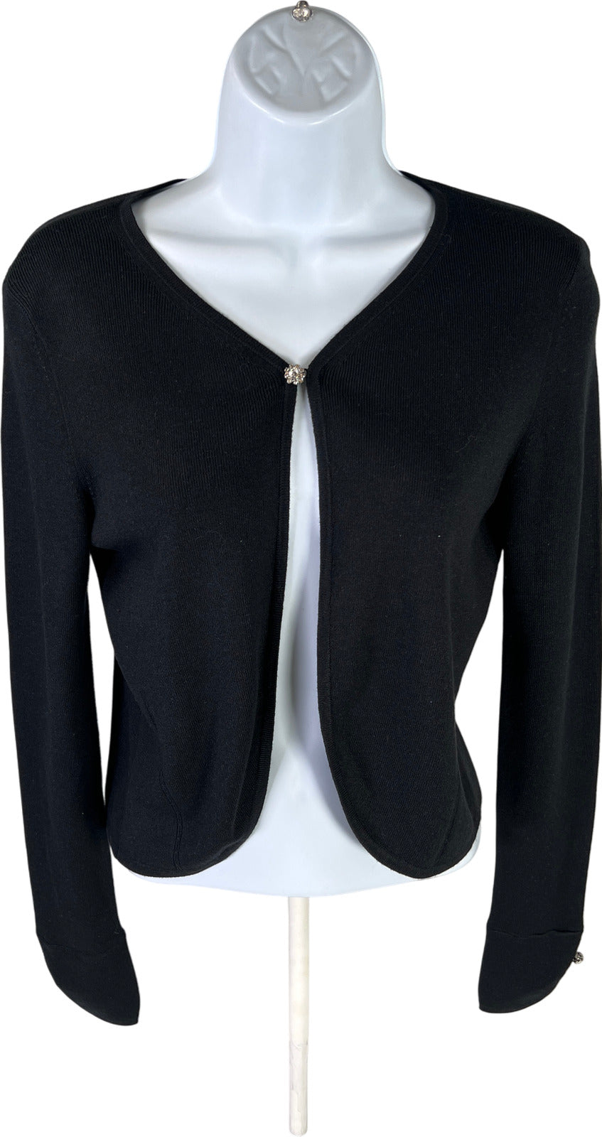 Ann Taylor Women’s Black Jeweled Accent Shrug Cardigan Sweater - S