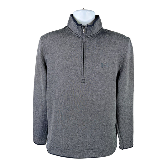 Under Armour Men’s Black Loose Fit ColdGear 1/4 Zip Pullover Sweatshirt - M