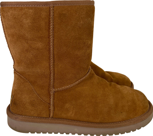 Koolaburra by UGG Women’s Brown Suede Chestnut Classic Short Boots - 8