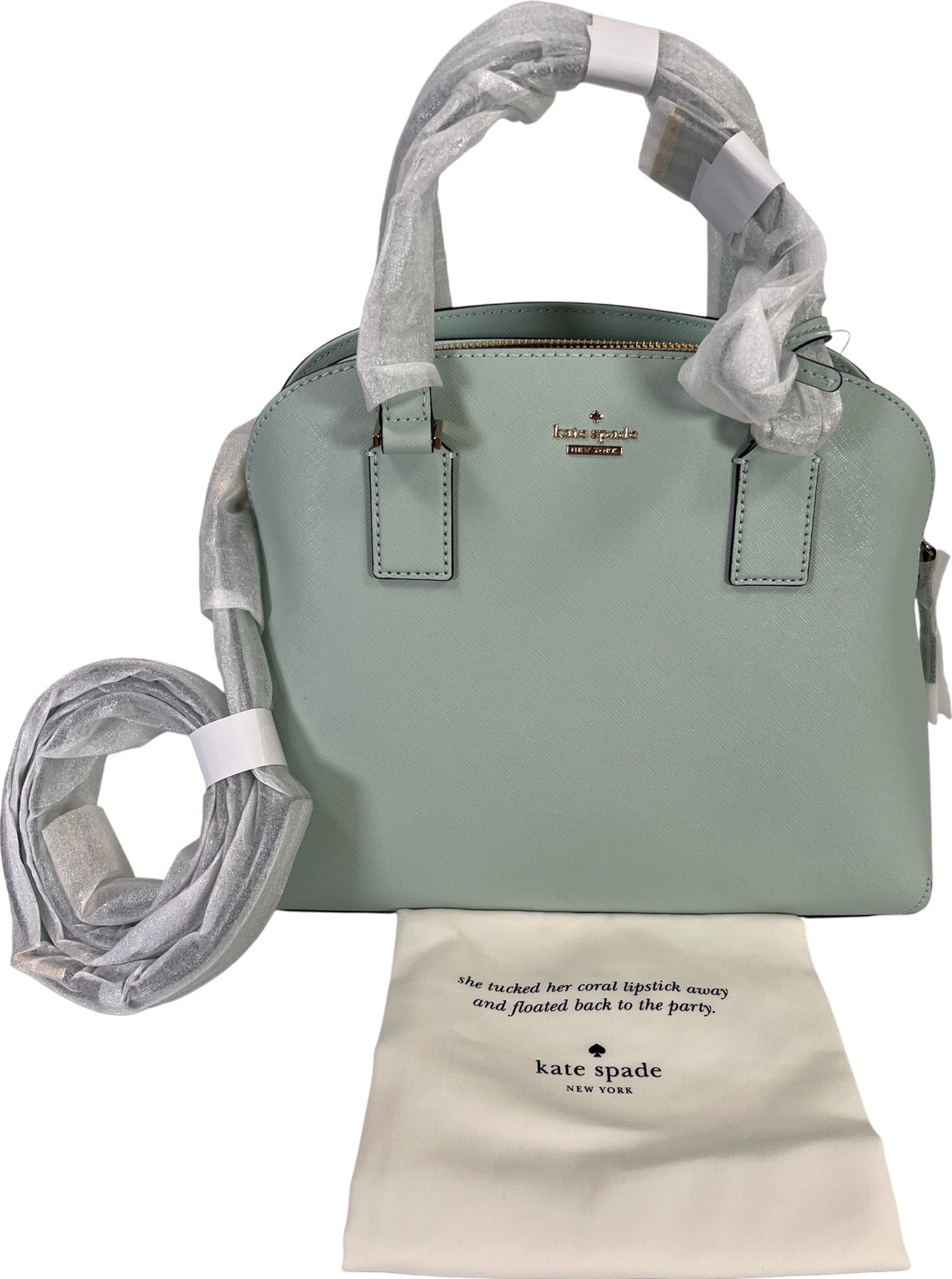 NEW Kate Spade Misty Mint Blue Cameron Street Lottie Satchel Purse