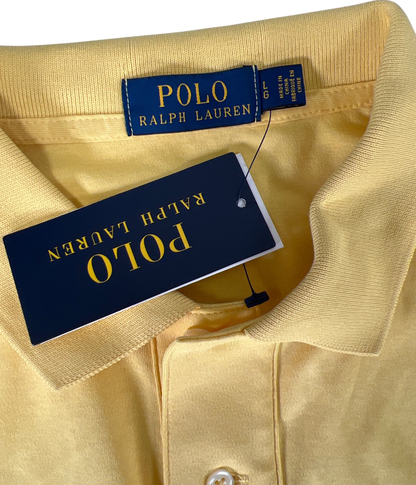 NEW Polo Ralph Lauren Men’s Yellow Soft Cotton Polo Shirt - L