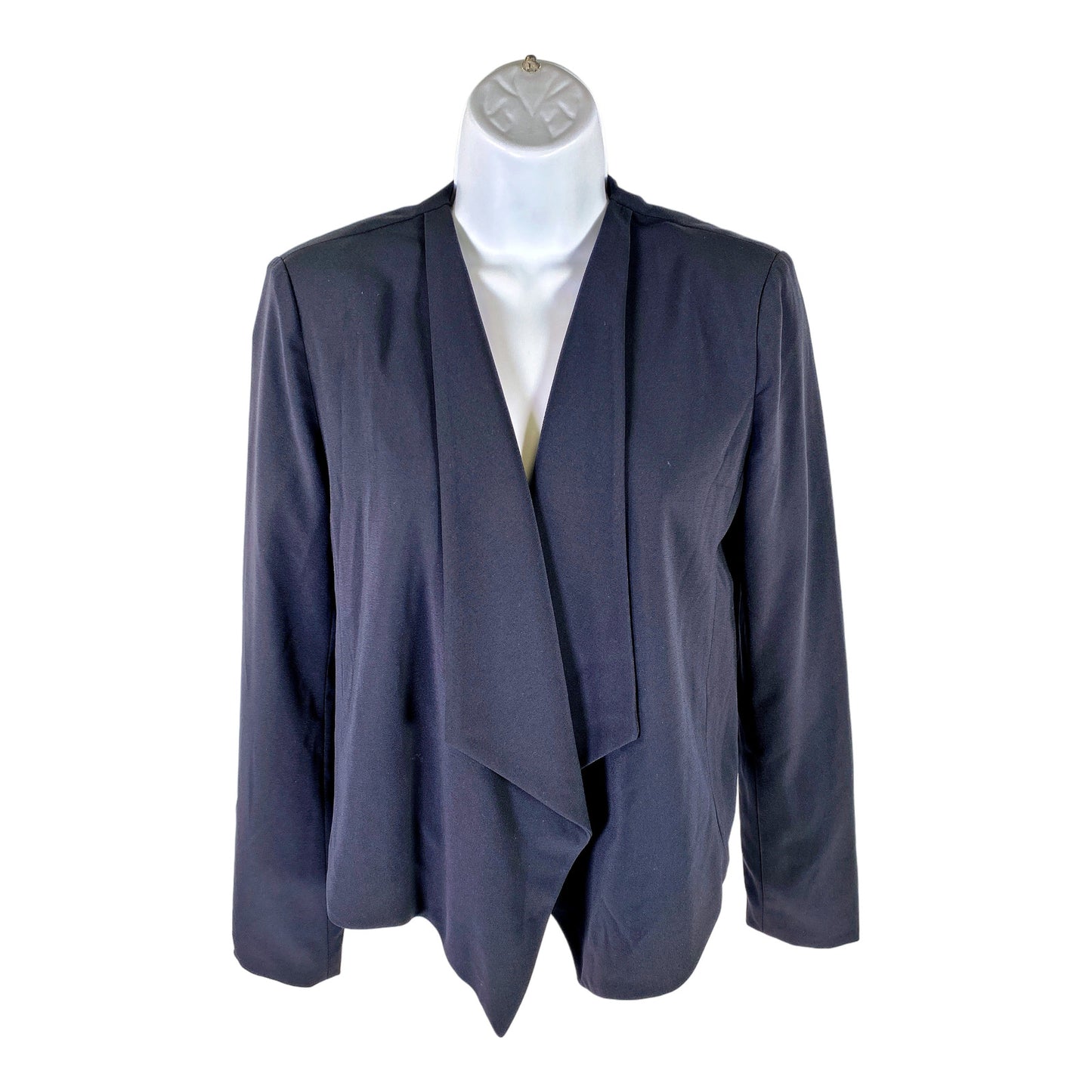 Banana Republic Womens True Navy Long Sleeve Soft Blazer Jacket -4 Petite