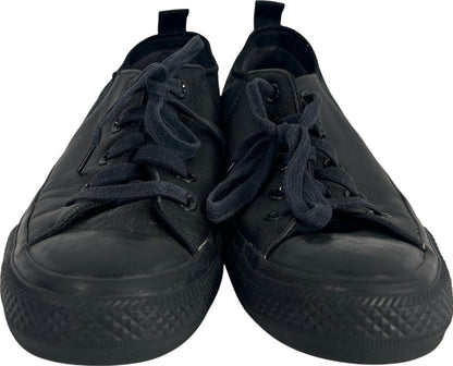 Converse All Star Women’s Black Leather Low Top Lace Up Sneakers - 7