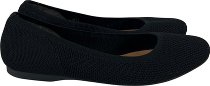 Kelly & Katie Women’s Black Mesh Fabric Slip On Ballet Flats - 9.5 M