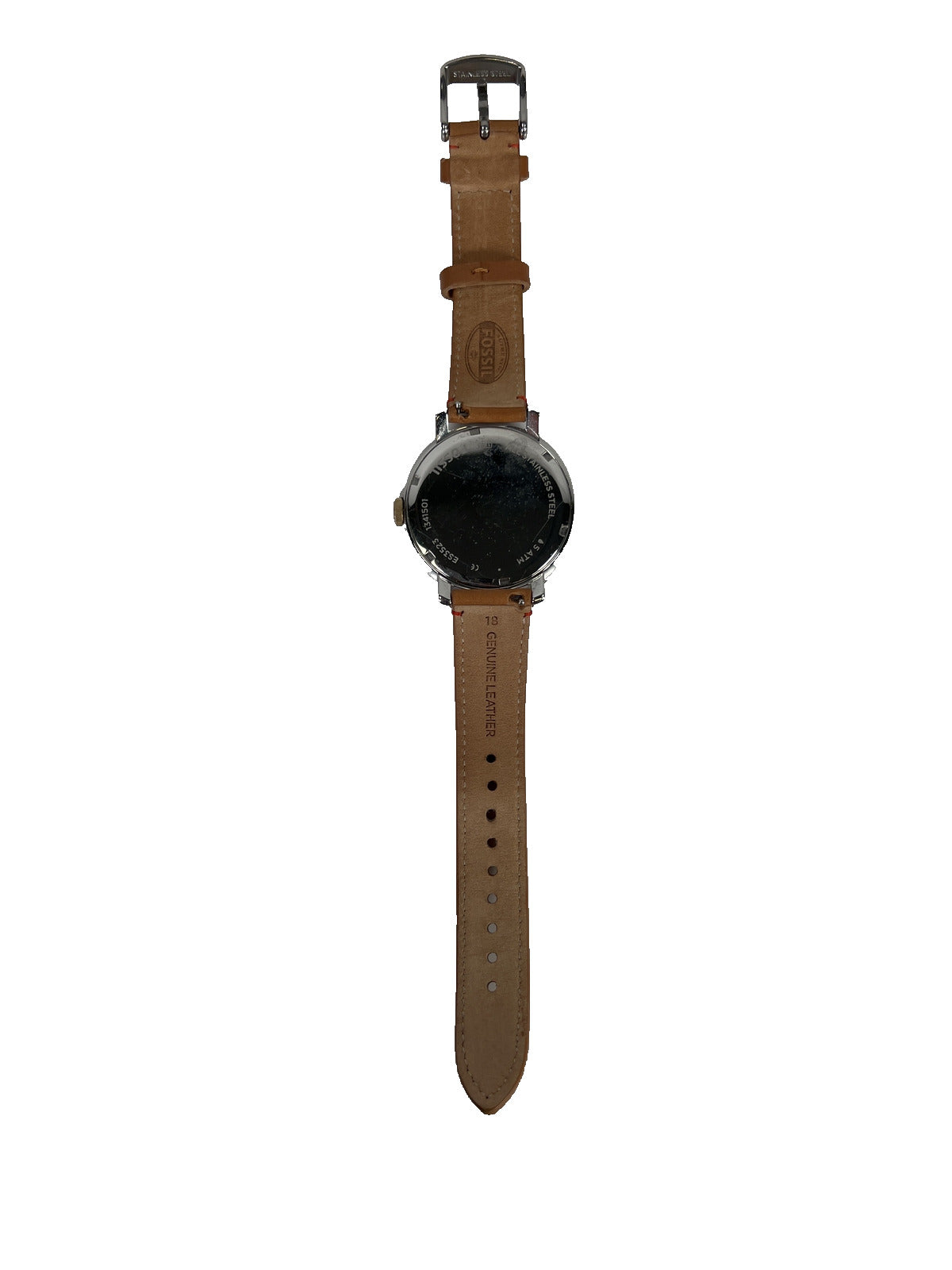 Fossil Women’s Brown Chelsea Leather Band Two Tone Analog Watch