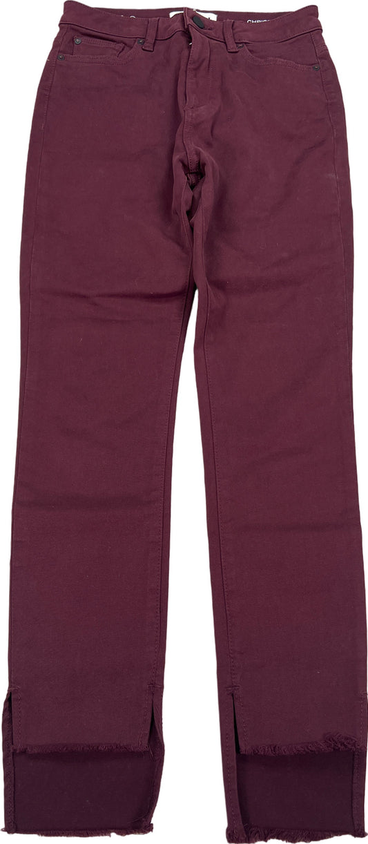 DL1961 Women’s Burgundy Red Chrissy Trimtone Skinny Jeans - 26