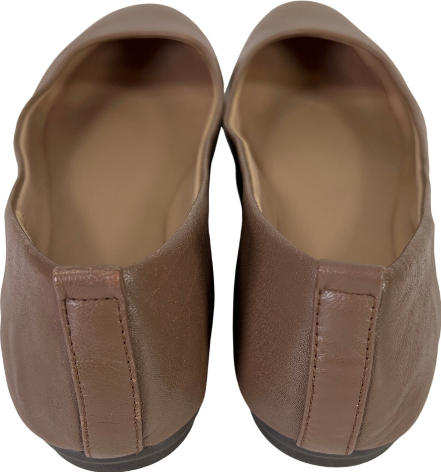 NEW Easy Spirit e360 Women’s Taupe/Brown Get City Leather Ballet Flats - 9