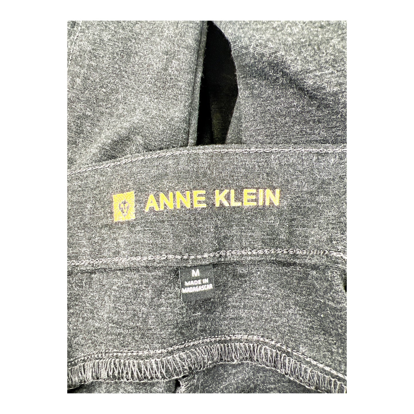 Anne Klein Women’s Gray Elastic Waist Pull On Pants - M