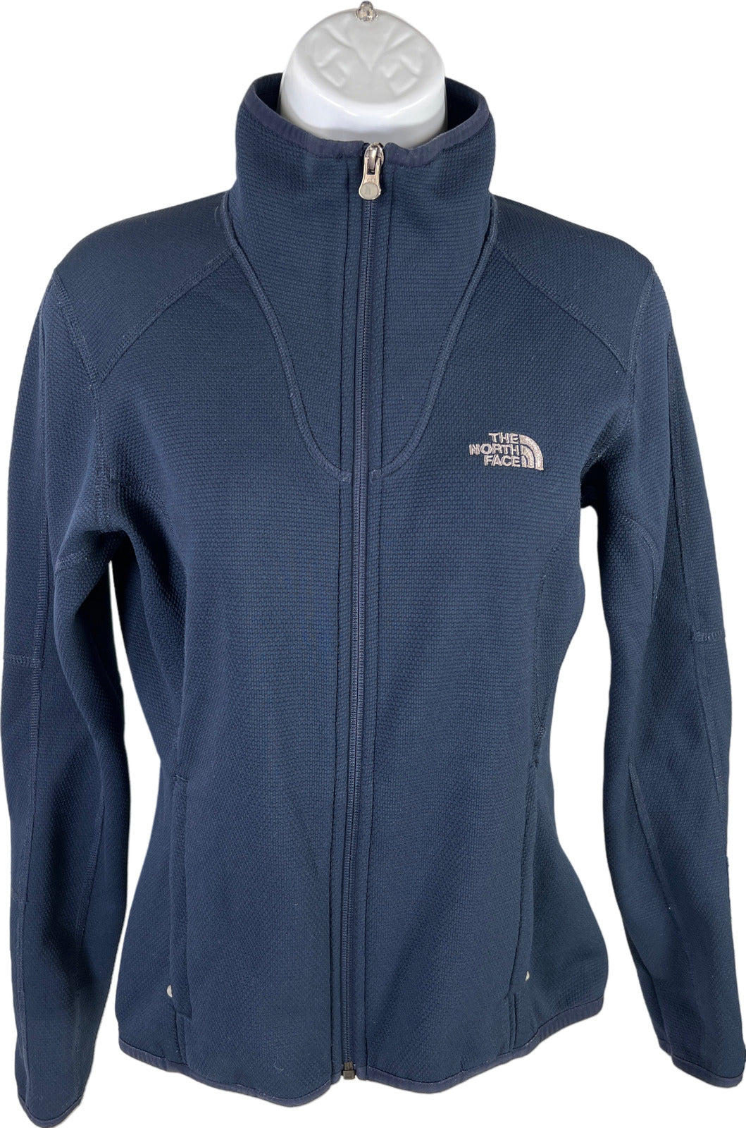 The North Face Women’s Blue Fleece Lined Long Sleeve Full Zip Jacket - S