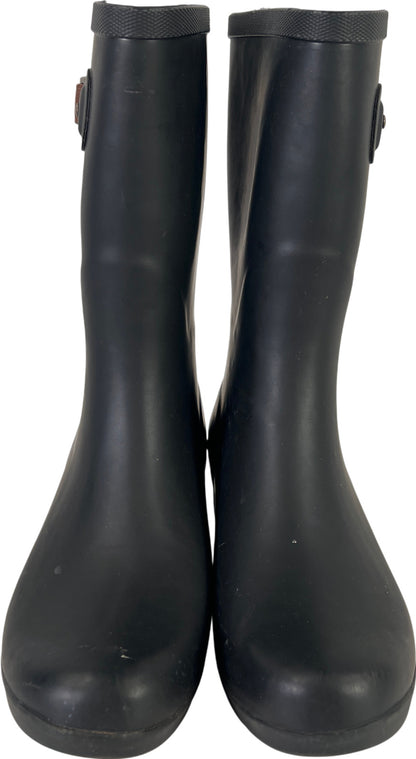 Chooka Women’s Black Fremont 3Q Mid Rubber Rain Boots - 6