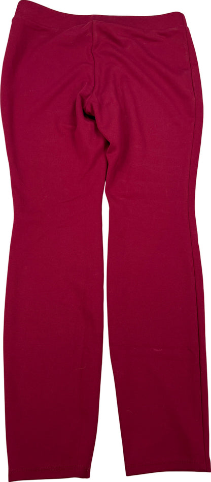 White House Black Market Women’s Red Pull On Legging Pants - M