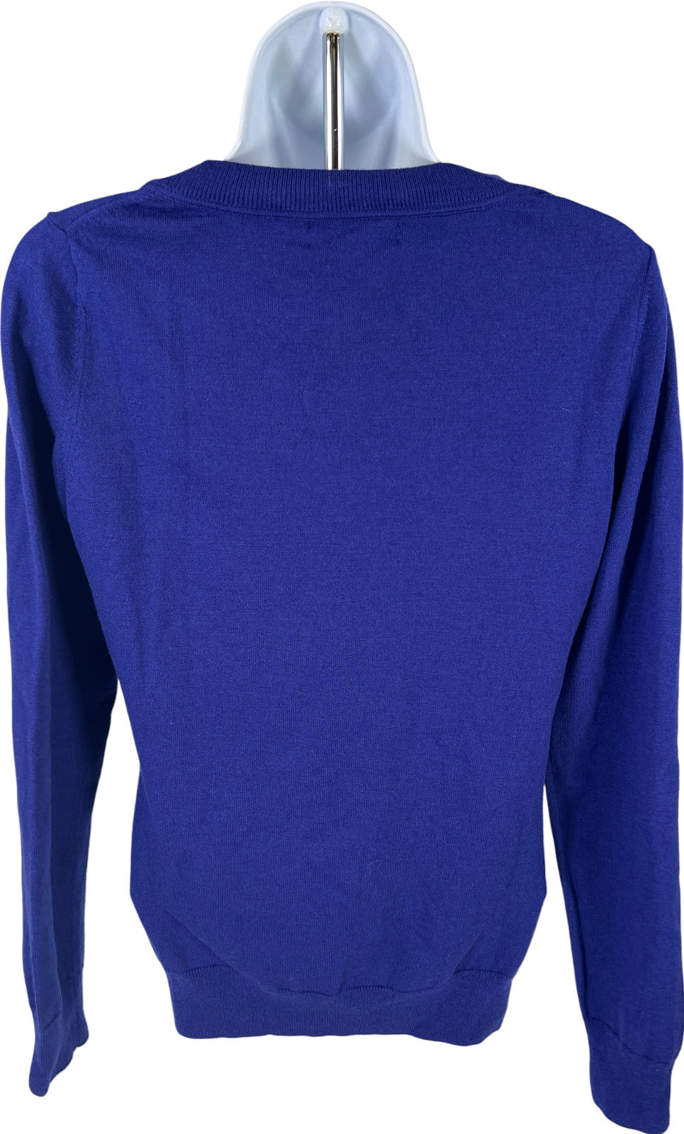 Banana Republic Women’s Blue/Purple Extra Fine Merino Wool Sweater - M