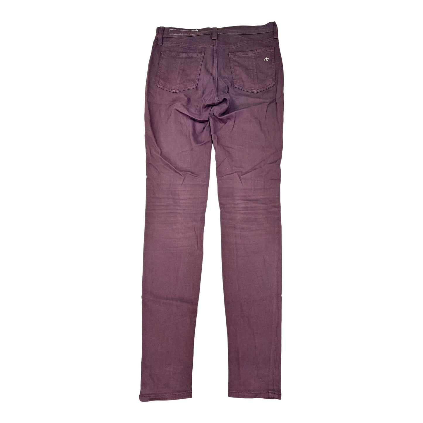 Rag and Bone Women’s Dark Purple Legging Zipper Ankle Pants - 26