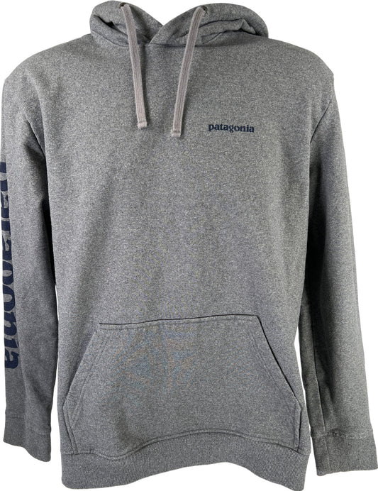 Patagonia Men’s Gray Long Sleeve Regular Fit Graphic Pullover Sweatshirt - M