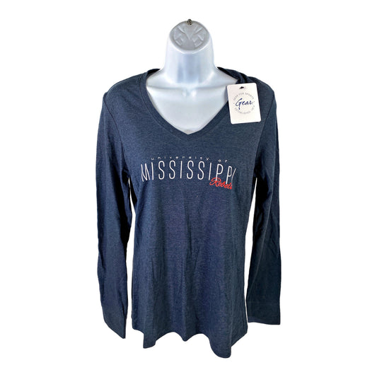 NEW Gear Women’s Blue Mississippi Rebels Long Sleeve T-Shirt - M